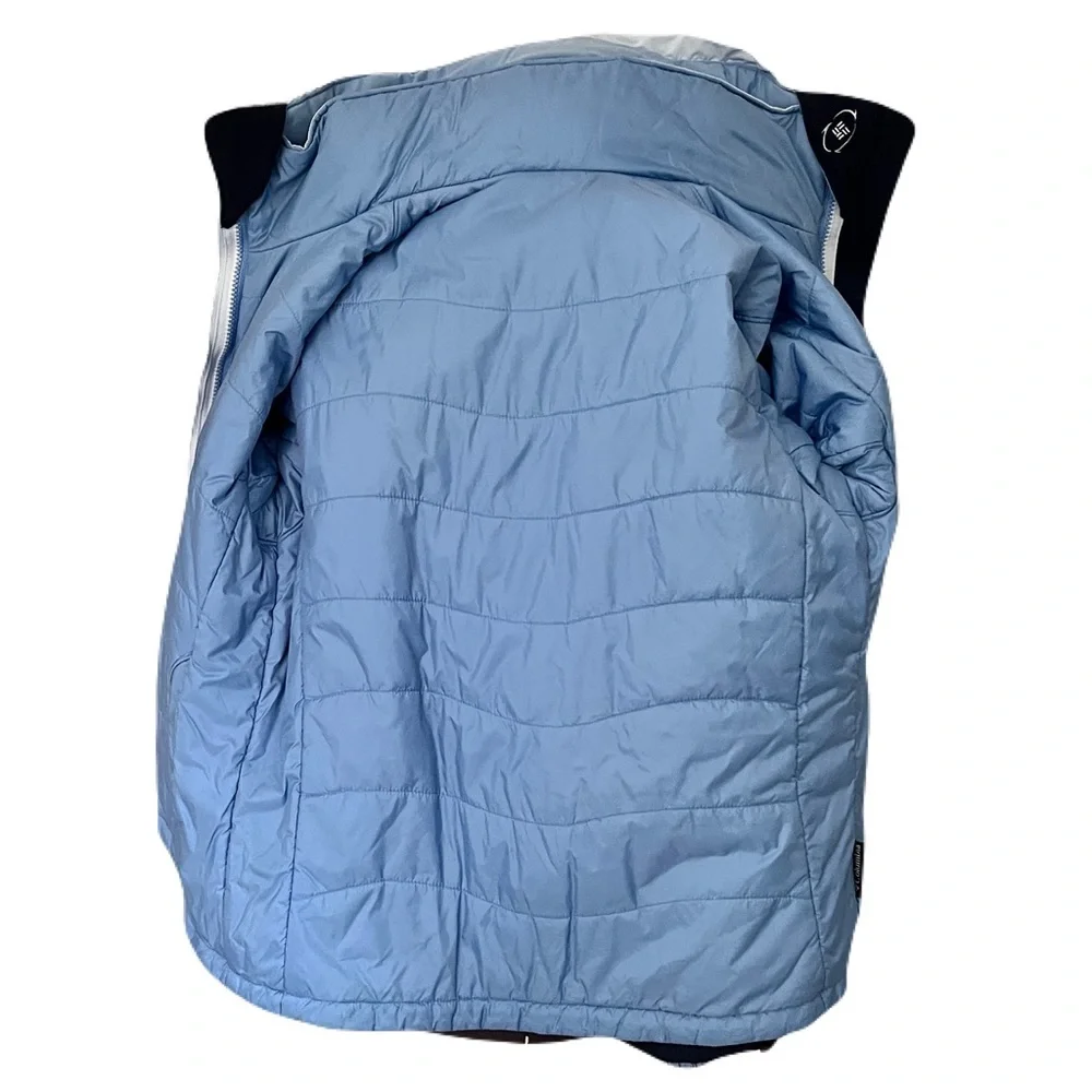 Columbia 4-in-1 Powder Blue Interchange Hooded Jacket, Size M